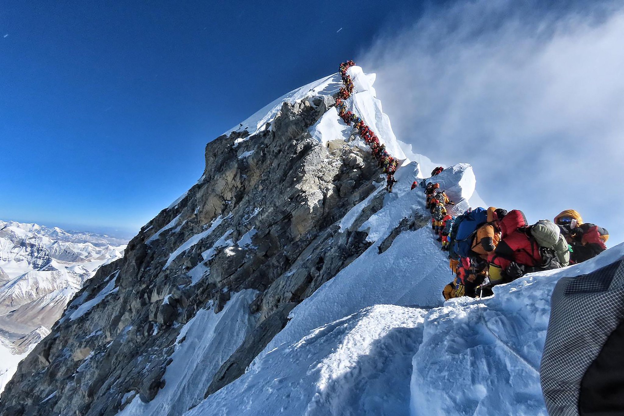 cola en el everest