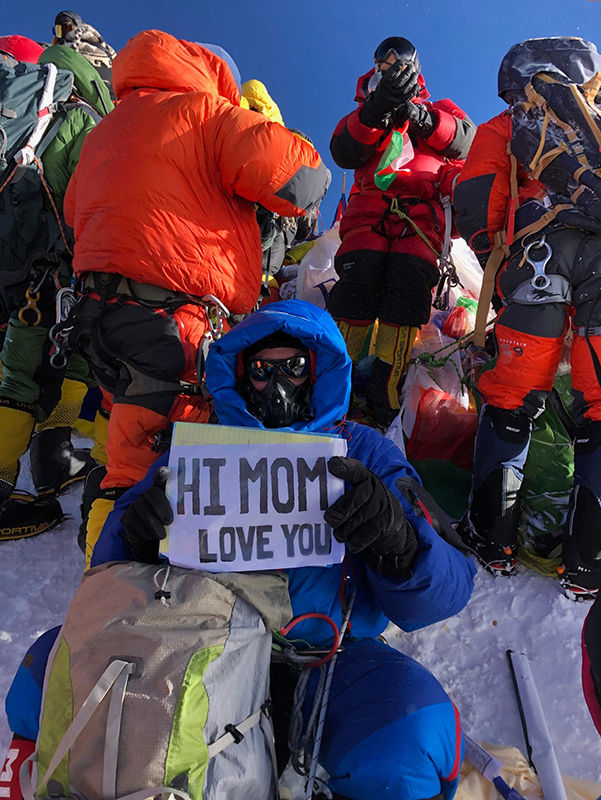 selfi en el everest